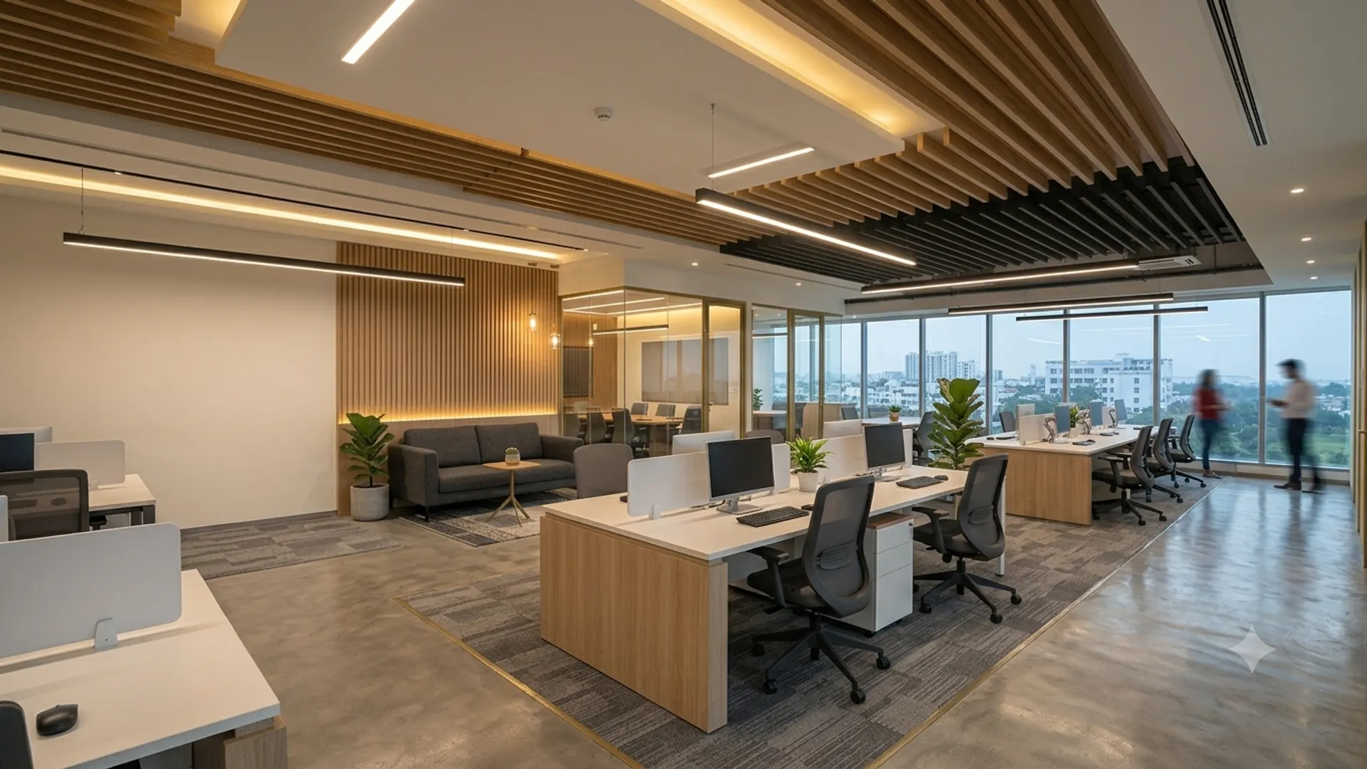 Completed corporate office floor